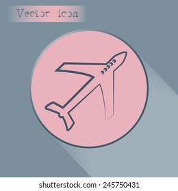 Vector illustration of an airplane 