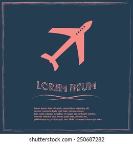 Vector illustration of an airplane 