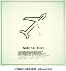 Vector illustration of an airplane 