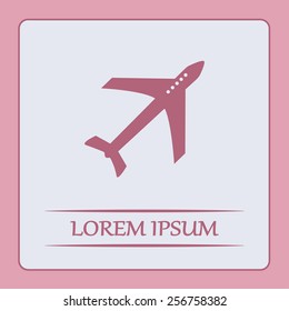 Vector illustration of an airplane 