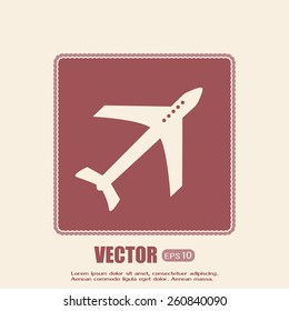 Vector illustration of an airplane 