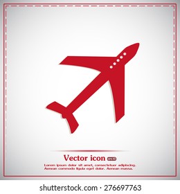Vector illustration of an airplane 