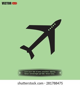 Vector illustration of an airplane 