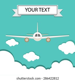 vector illustration of Airplane