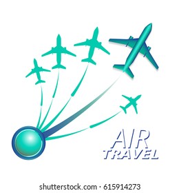 Vector illustration of airplane