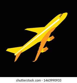 vector illustration of an airplane, eps 10
