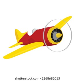 Vector illustration of airplane flight. Cartoon aircraft side view, passenger plane or cargo service aircraft. Flying airplane isolated vector illustrations. Aviation or traveling concept
