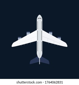 Vector illustration of airplane icon.