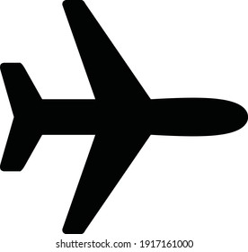 Vector illustration of an airplane icon