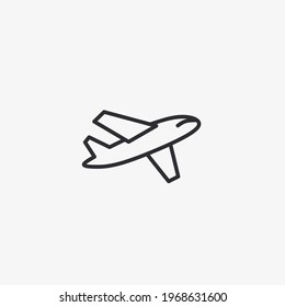 Vector illustration of airplane icon