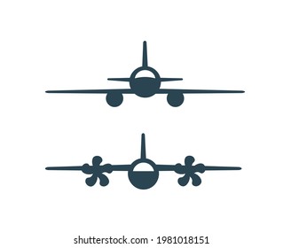 Vector illustration airplane icon. Aviation.