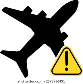 vector illustration of an airplane on a transparent background