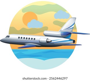 Vector illustration of airplane, plane vector illustartion 