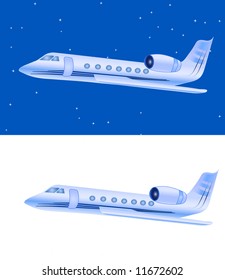 Vector illustration of an airplane, suitable for a variety of travel, transportation designs