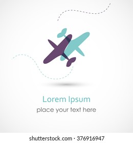 Vector illustration of an Airplane Symbol
