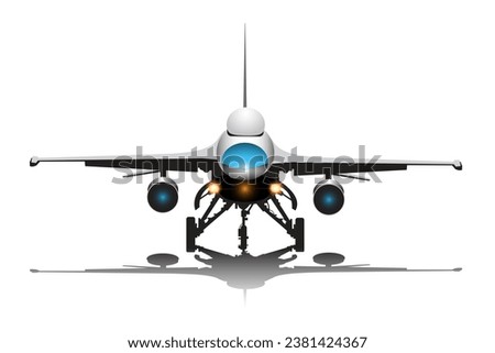 Vector illustration of an airplane used for spying on the enemy.