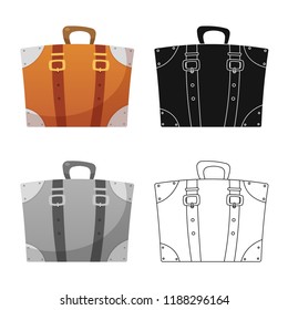 Vector illustration of airport and airplane sign. Collection of airport and plane stock symbol for web.