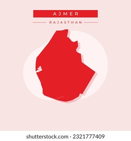 Vector illustration vector of Ajmer city map india city