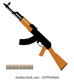 Vector Illustration AK47 Icon.