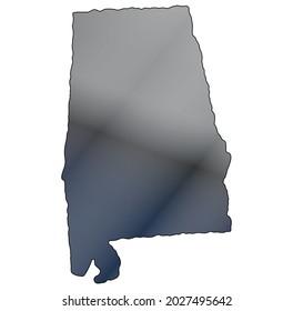 vector illustration of Alabama map