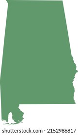Vector illustration of Alabama map