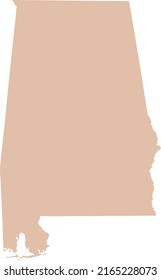 Vector Illustration of Alabama map