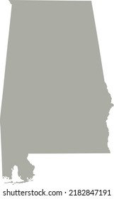 Vector Illustration of Alabama map