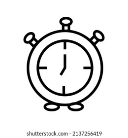 vector illustration of an alarm clock.