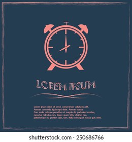 Vector illustration of an alarm clock 