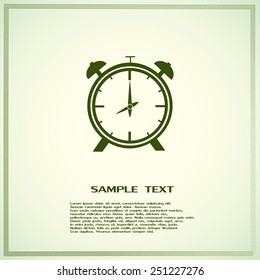 Vector illustration of an alarm clock 