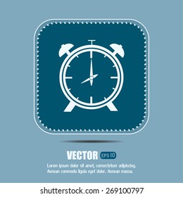 Vector illustration of an alarm clock 