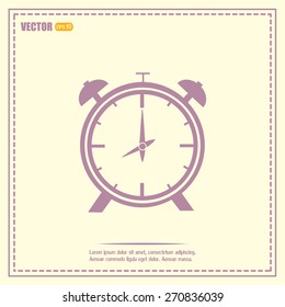 Vector illustration of an alarm clock 