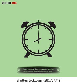 Vector illustration of an alarm clock 