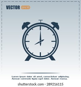 Vector illustration of an alarm clock 