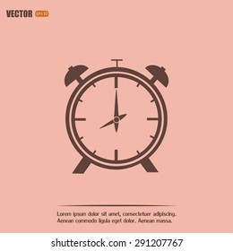 Vector illustration of an alarm clock 