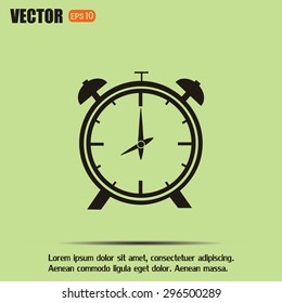 Vector illustration of an alarm clock 