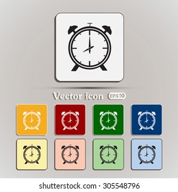 Vector illustration of an alarm clock 