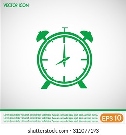 Vector illustration of an alarm clock 