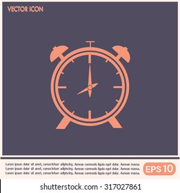 Vector illustration of an alarm clock 