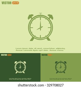 Vector illustration of an alarm clock 