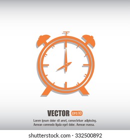 Vector illustration of an alarm clock 