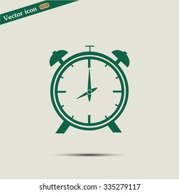 Vector illustration of an alarm clock 