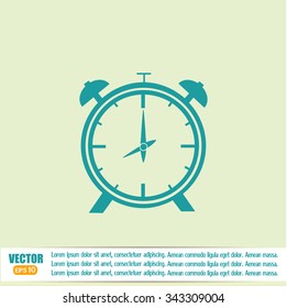 Vector illustration of an alarm clock 