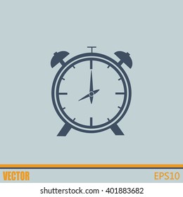 Vector illustration of an alarm clock 