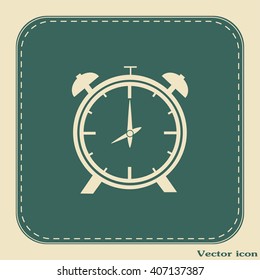 Vector illustration of an alarm clock 