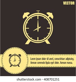 Vector illustration of an alarm clock 
