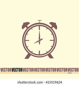 Vector illustration of an alarm clock 
