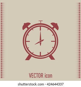 Vector illustration of an alarm clock 
