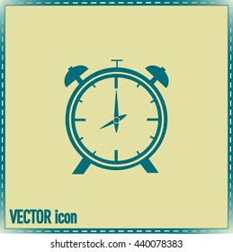 Vector illustration of an alarm clock 