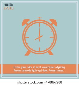 Vector illustration of an alarm clock 